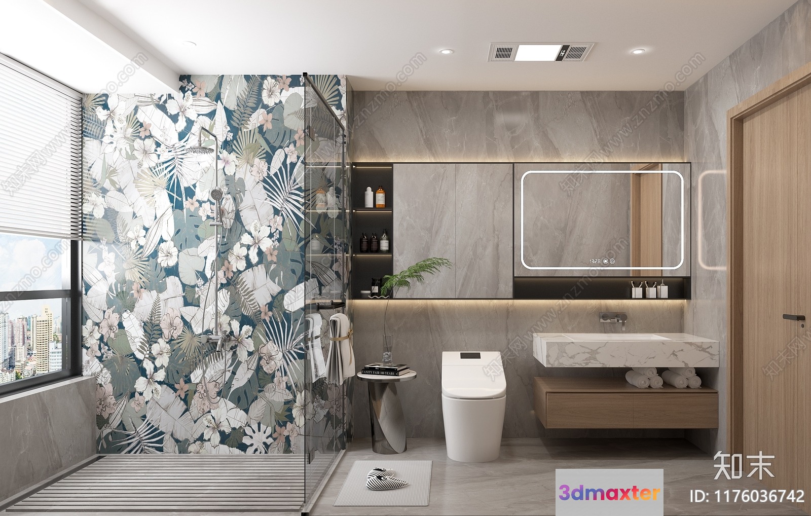 Modern Bathroom 3D Model - 12939 - VRAY Render