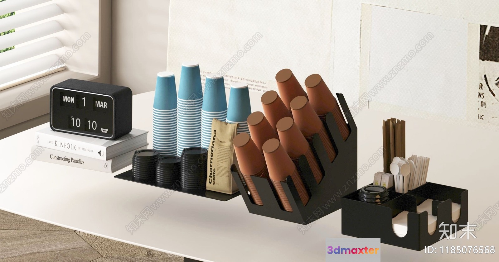 Modern Office Desk 3D Model - 2148 - VRAY Render