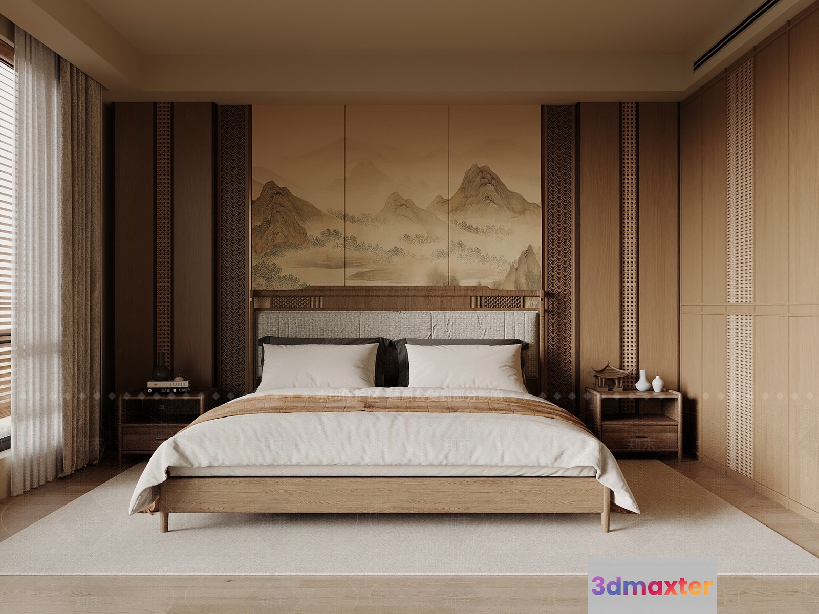 Cozy Bedroom 3D Model - 15231 - VRAY Render