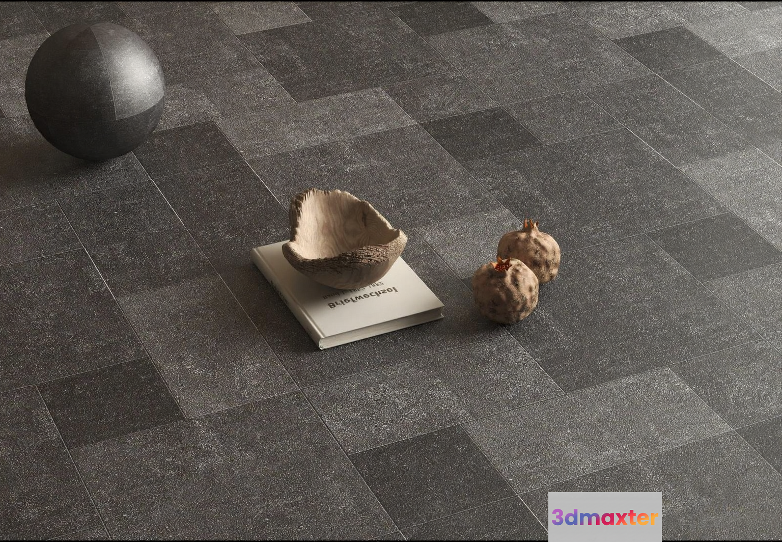 A Gray Stone Floor 3D Model - 12333 - VRAY Render