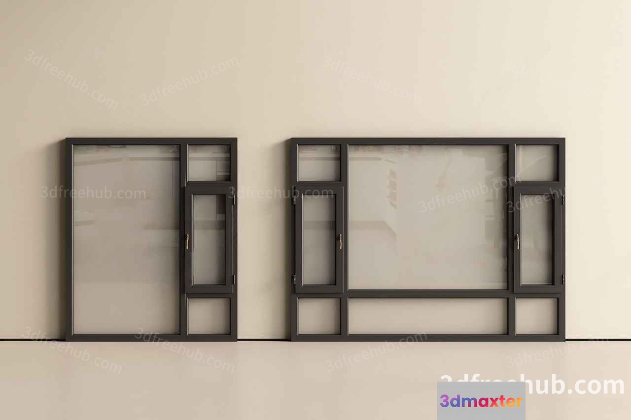 Modern Cabinet Set 3D Model - 19268 - VRAY Render