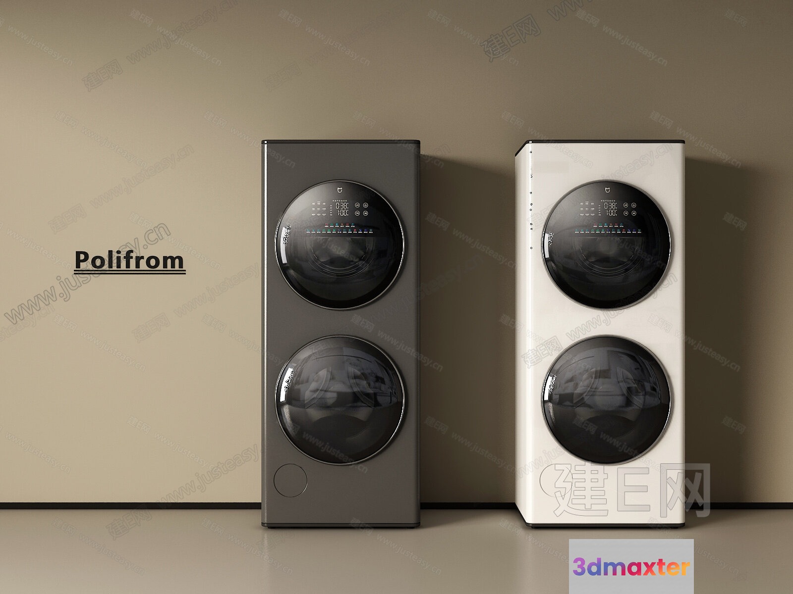 Two Washing Machines 3D Model - 16922 - VRAY Render