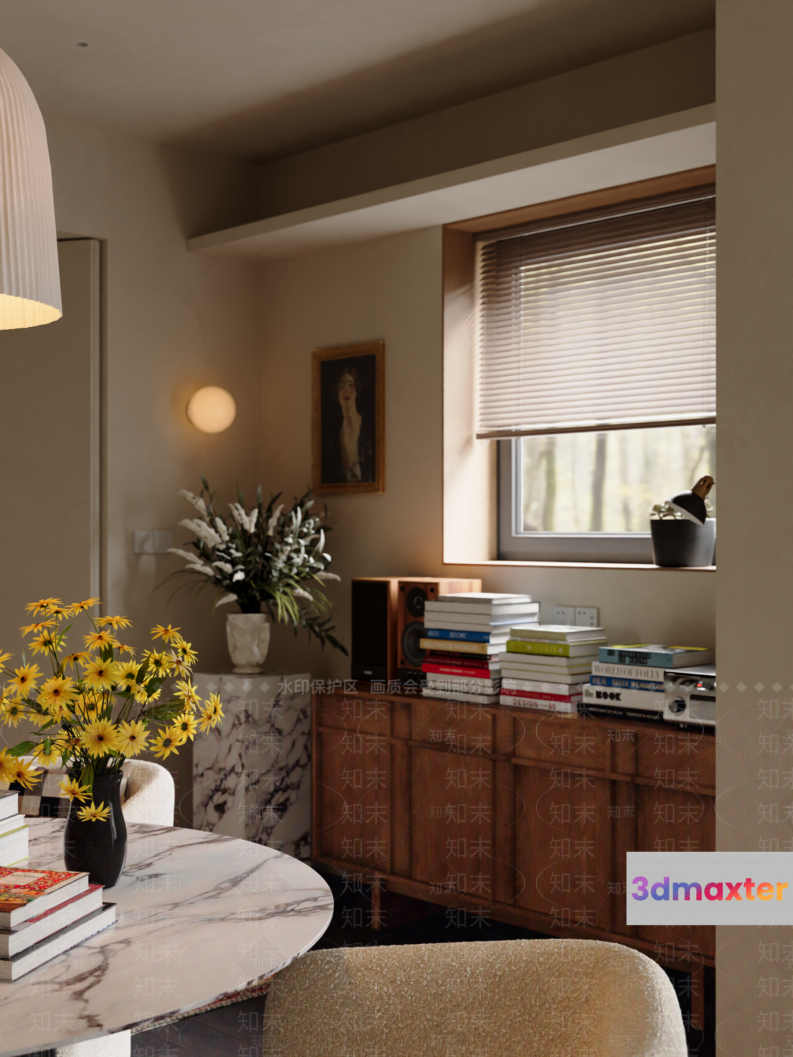 Cozy Dining Room 3D Model - 4678 - VRAY Render