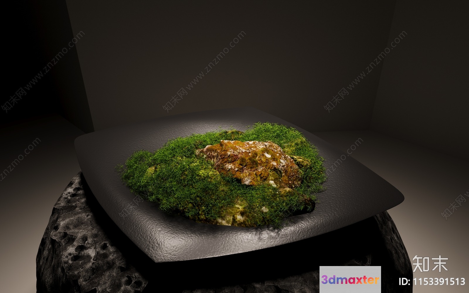 The Image Features A Plate Of Food On A Table 3D Model - 7495 - VRAY Render