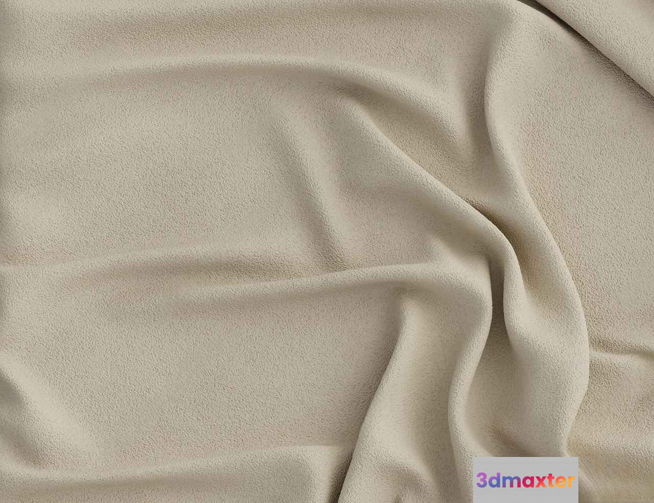 The Main Subject Is A Piece Of Off-White Fabric 3D Model - 1148 - CORONA Render