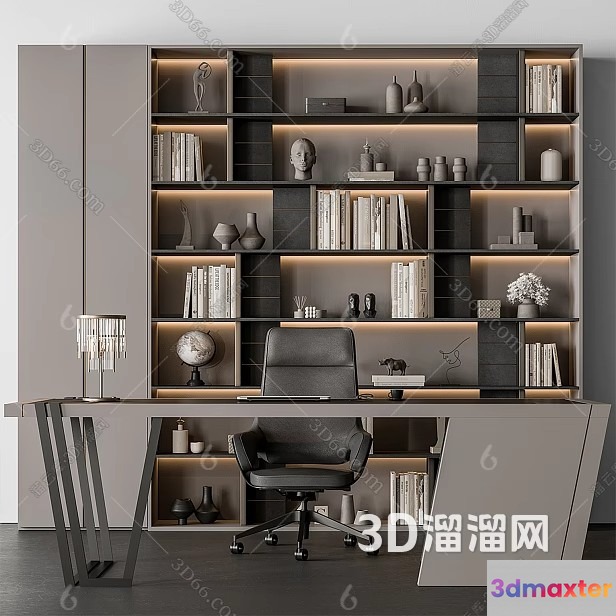 Modern Office Space 3D Model - 4559 - VRAY Render