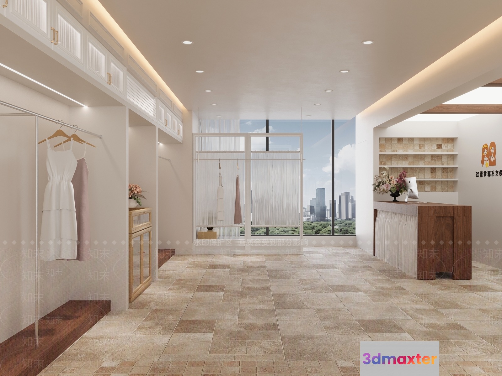 Modern Clothing Store 3D Model - 22548 - VRAY Render