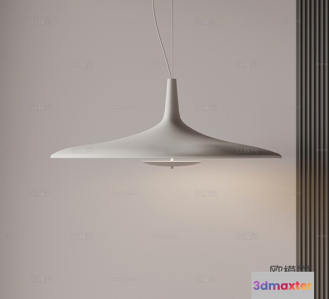 Modern White Light Fixture 3D Model - 23121 - VRAY Render