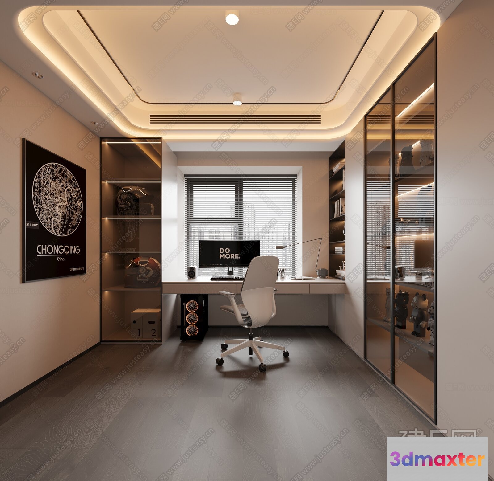 Modern Office Space 3D Model - 13825 - CORONA Render
