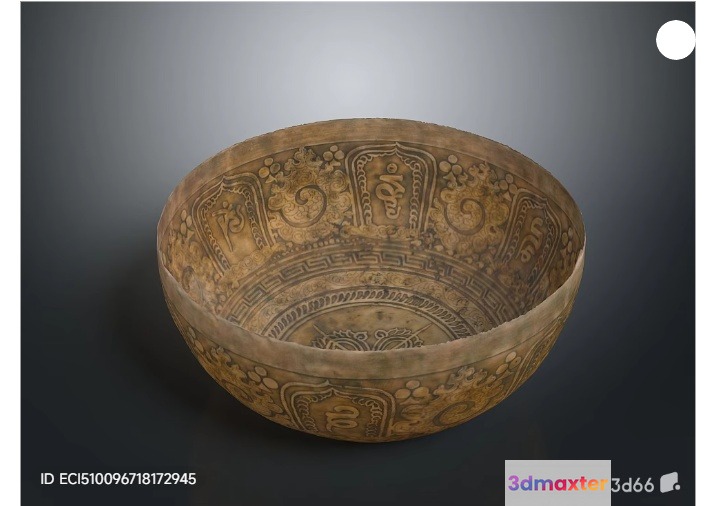 An Ancient Bowl 3D Model - 4781 - VRAY Render