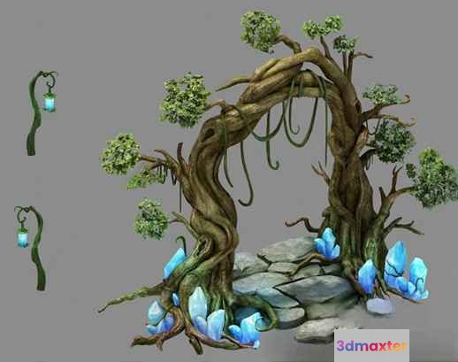 A Fantasy Tree 3D Model - 5377 - VRAY Render