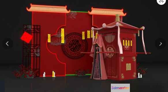 Traditional Asian Building 3D Model - 13187 - VRAY Render