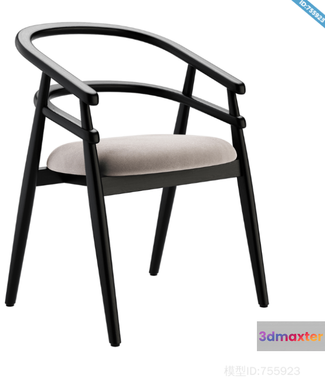 Wooden Chair 3D Model - 1457 - VRAY Render
