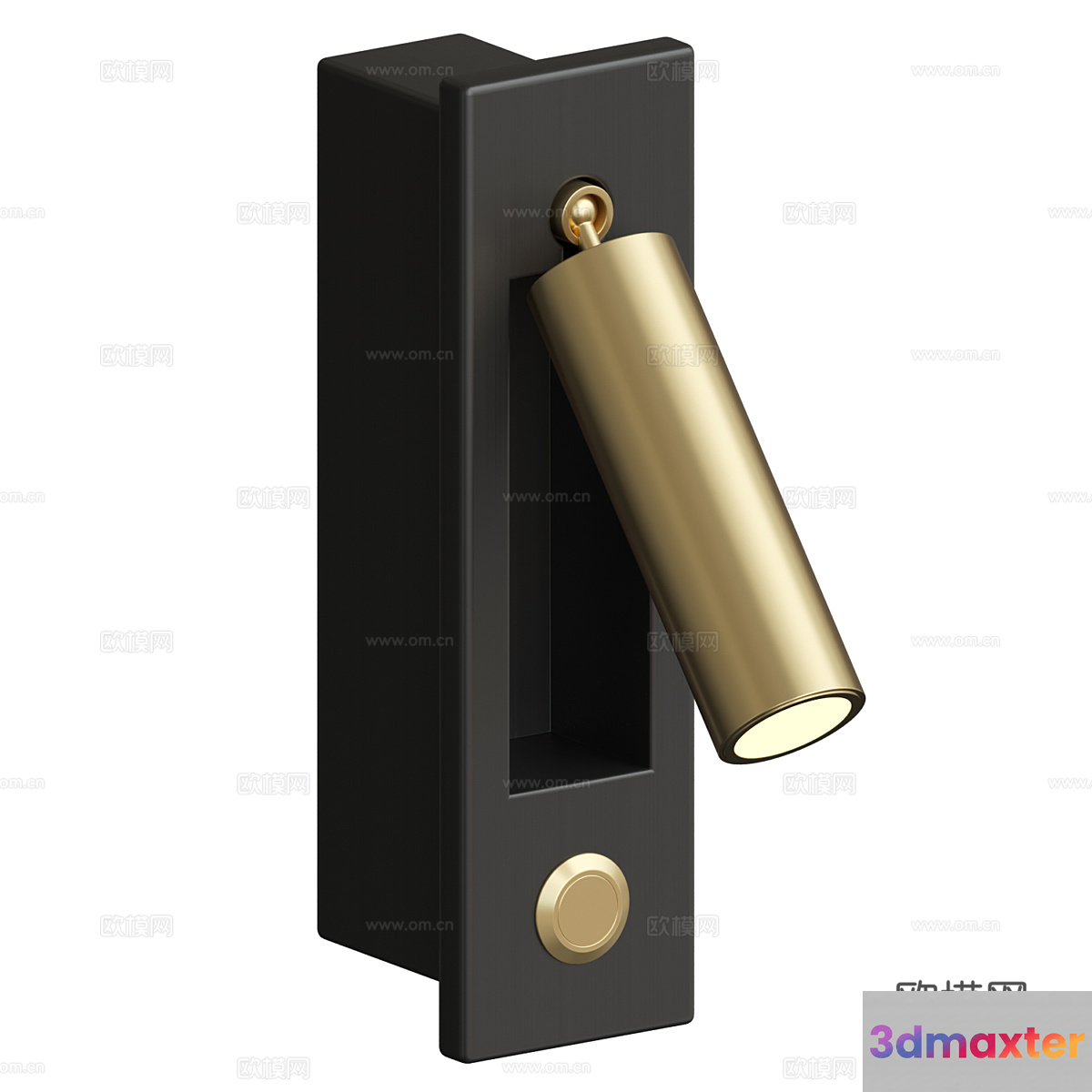 Gold Light Fixture 3D Model - 1911 - VRAY Render