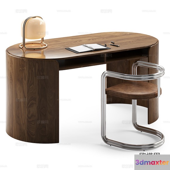 Modern Office Desk 3D Model - 9704 - VRAY Render