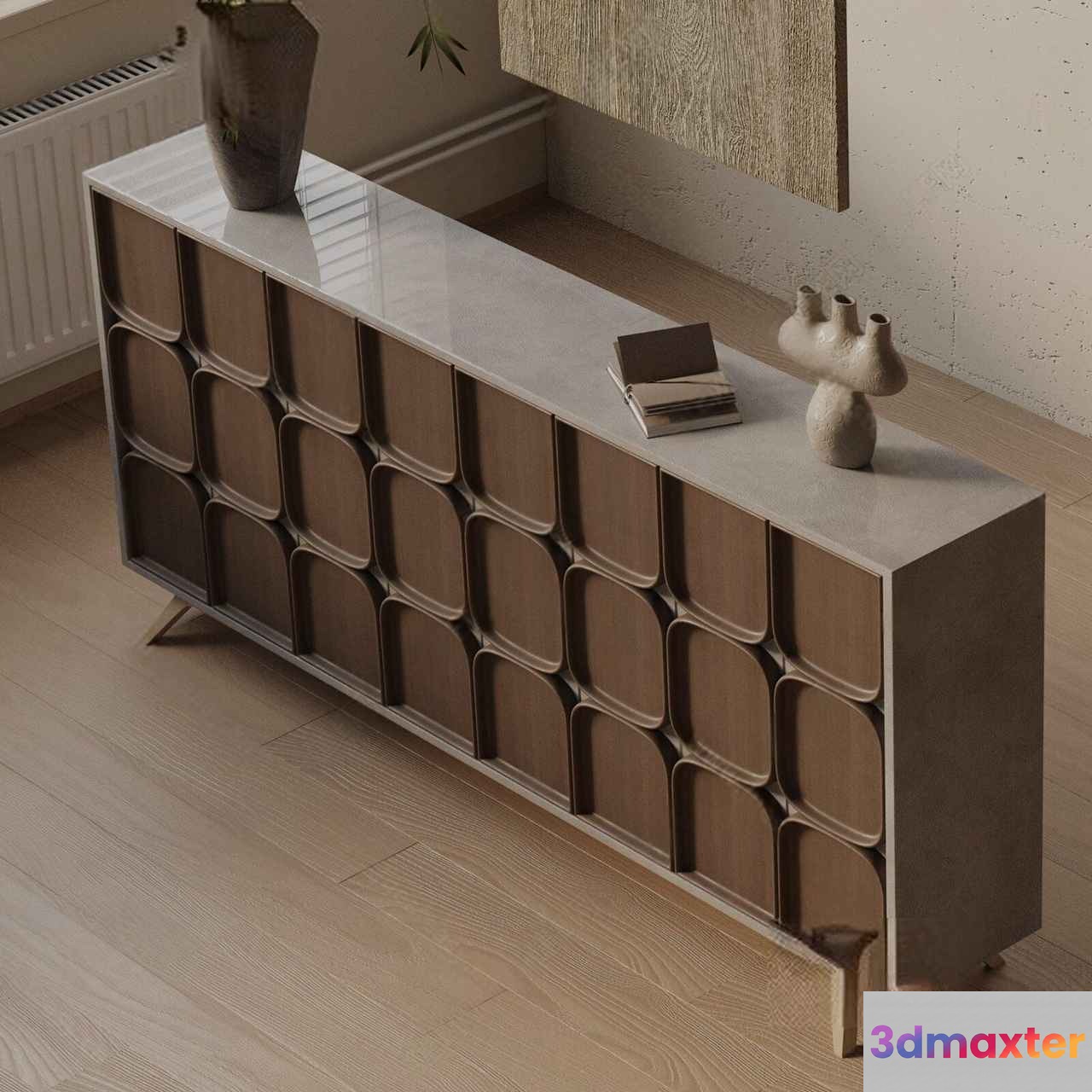 A Modern Sideboard 3D Model - 15400 - VRAY Render