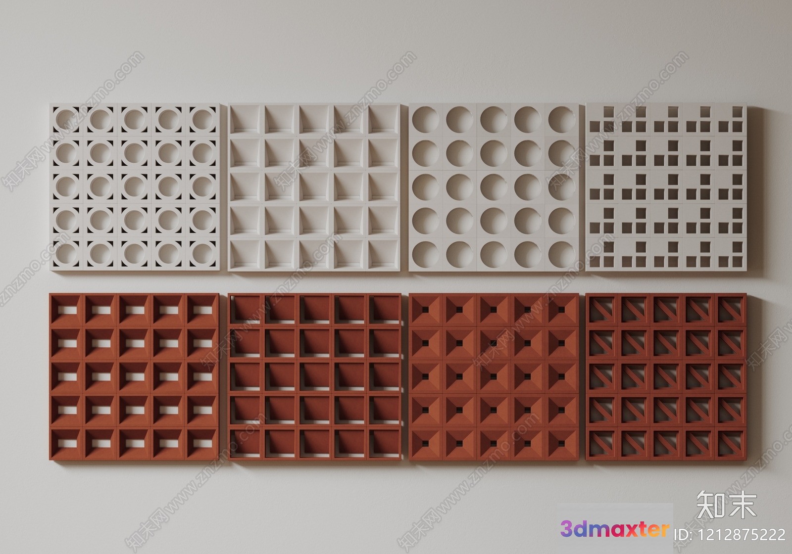 Wall Decorations 3D Model - 22823 - VRAY Render