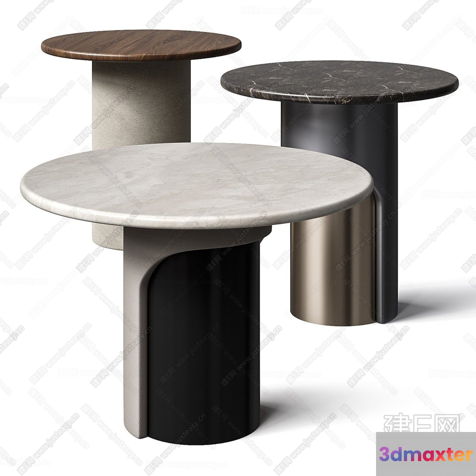 Small Round Tables 3D Model - 12310 - CORONA Render