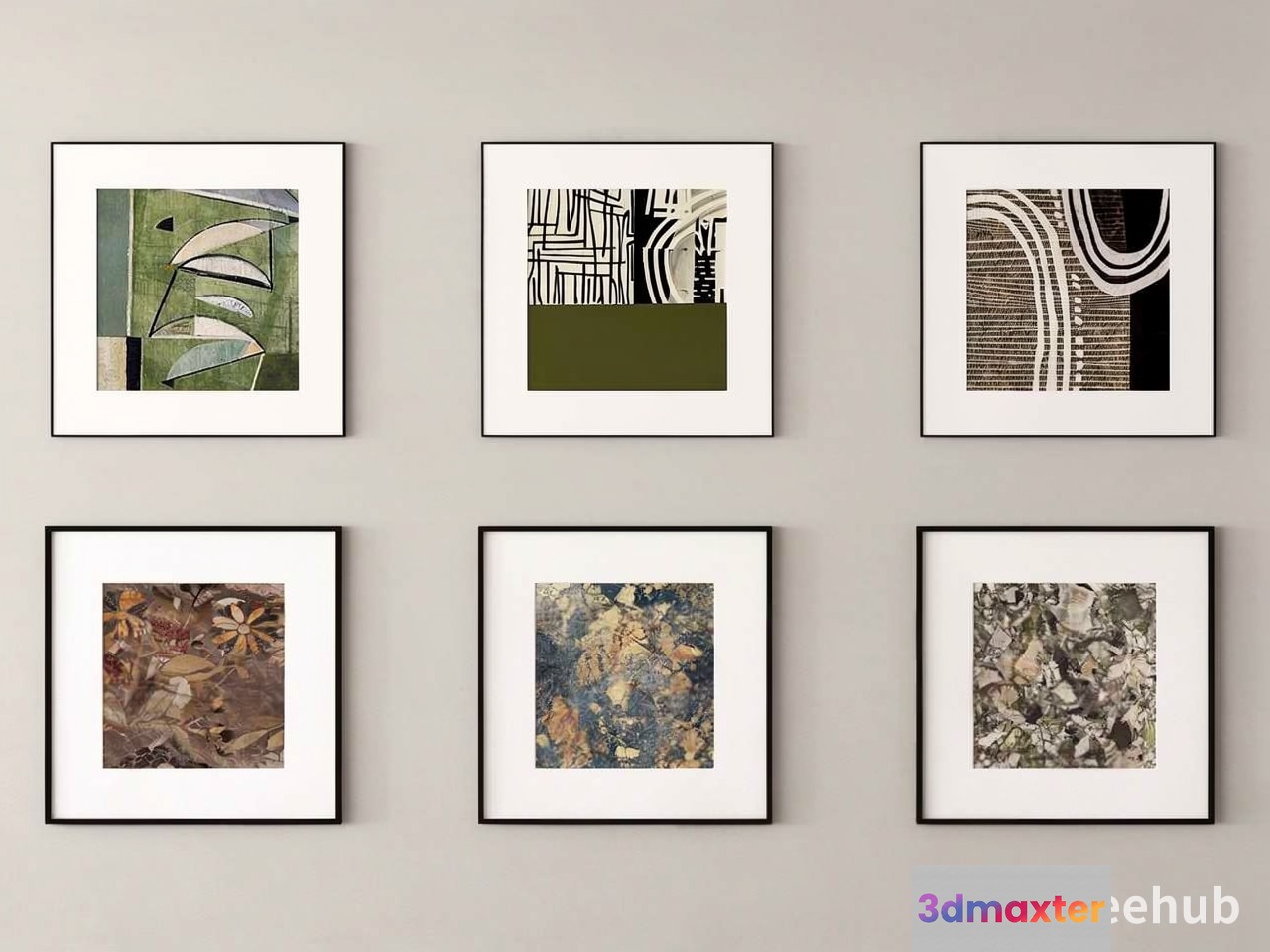 Abstract Art Collection 3D Model - 21935 - VRAY Render