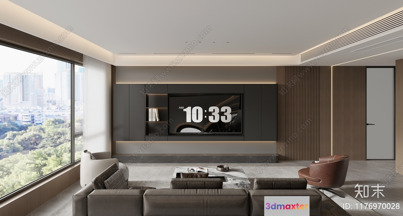 Modern Living Room 3D Model - 3797 - VRAY Render