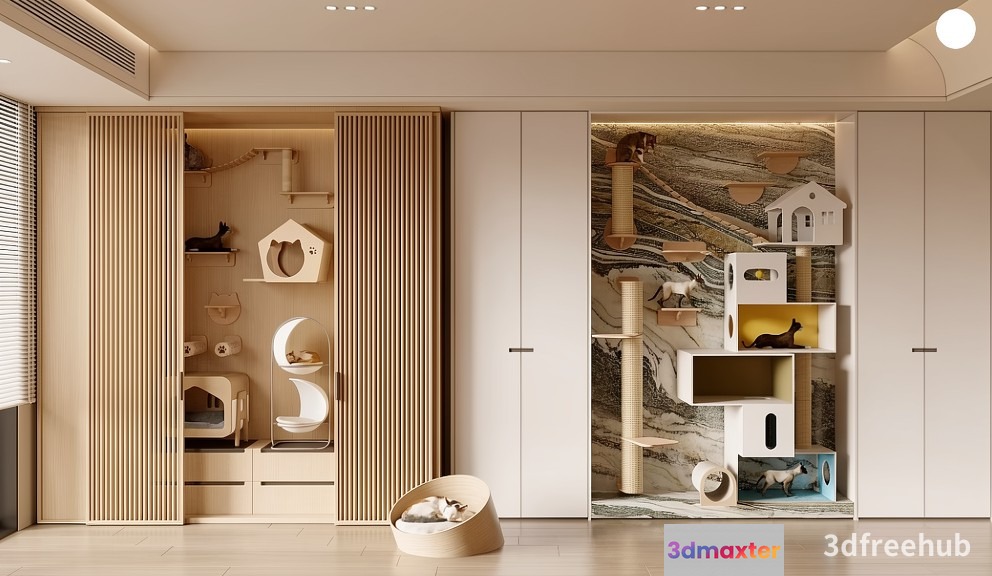 Modern Cat House 3D Model - 21526 - VRAY Render