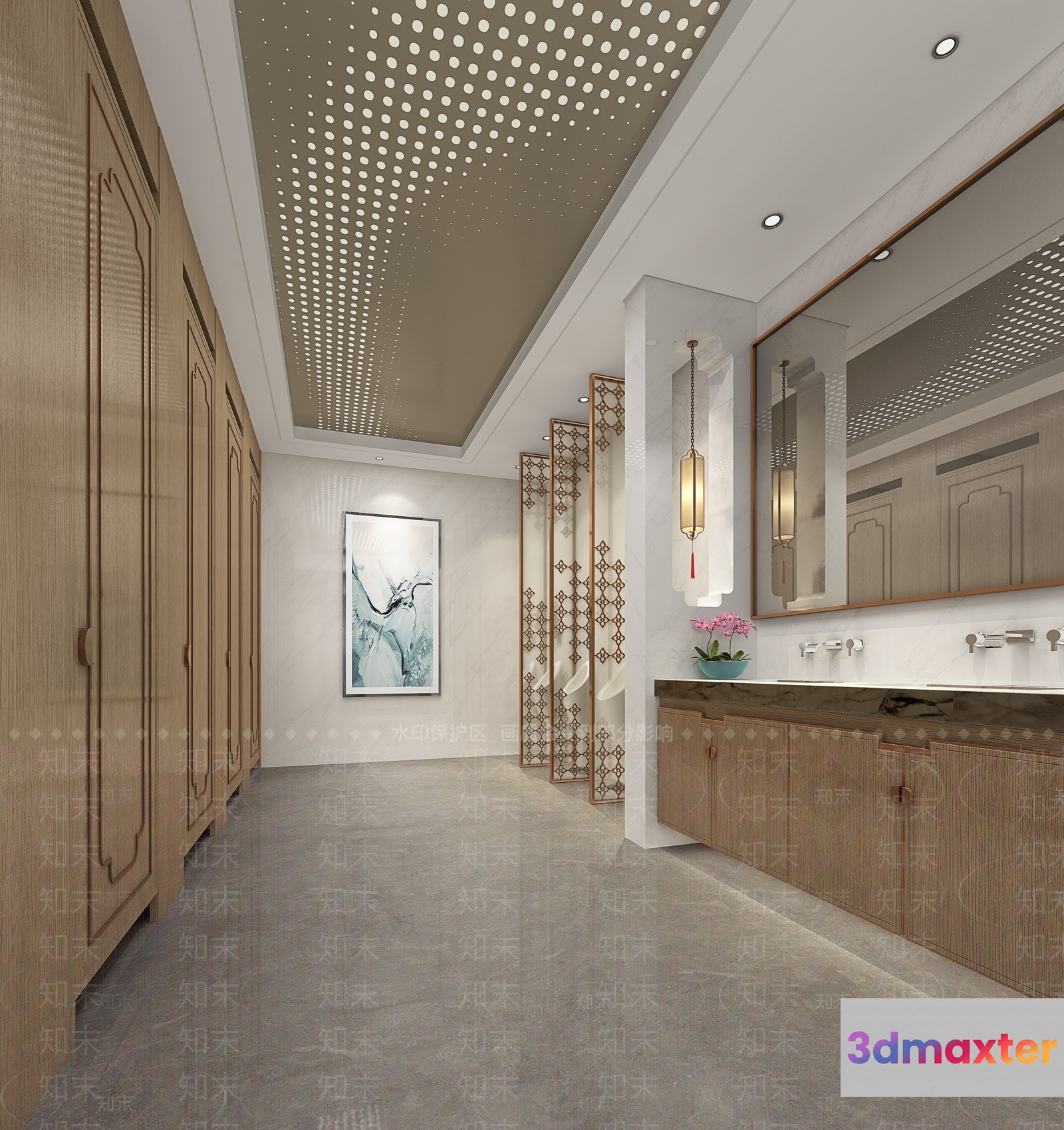 A Modern Bathroom 3D Model - 17893 - VRAY Render