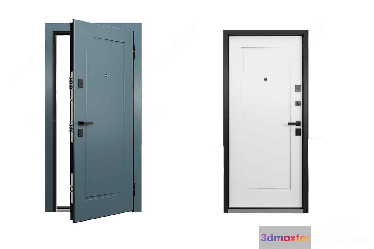 Two Doors 3D Model - 2169 - VRAY Render