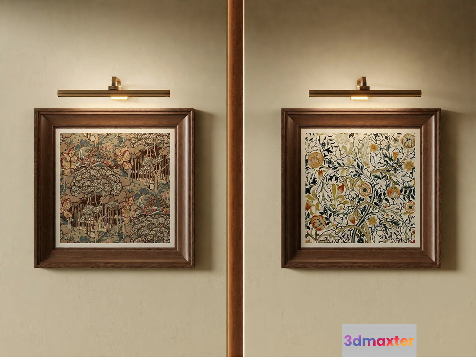 Two Framed Paintings 3D Model - 23061 - VRAY Render