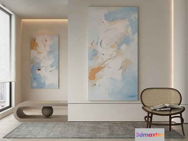 Modern Living Room 3D Model - 4583 - VRAY Render