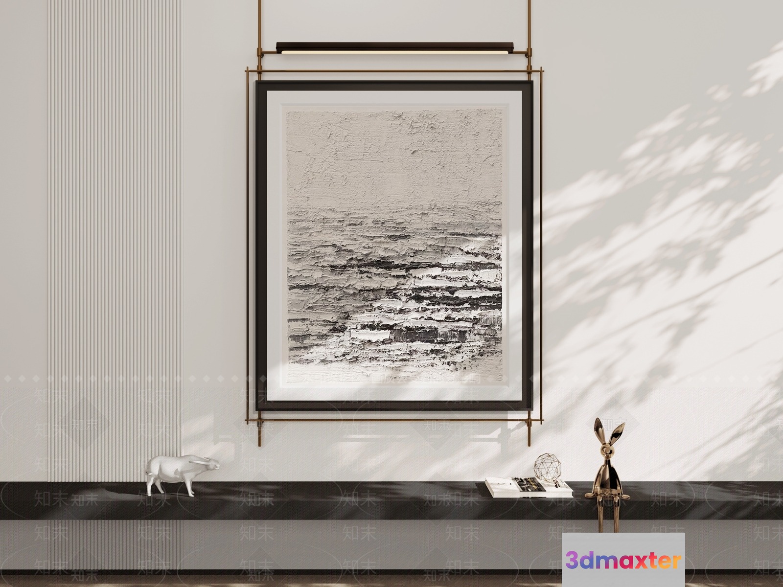 Abstract Art Piece 3D Model - 20117 - VRAY Render