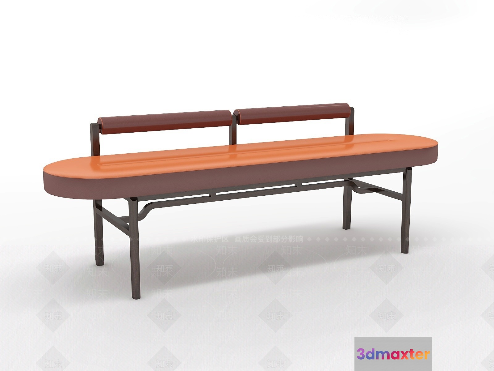 Modern Long Bench 3D Model - 10873 - VRAY Render