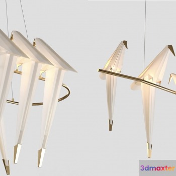 Gold Light Fixture 3D Model - 20724 - VRAY Render