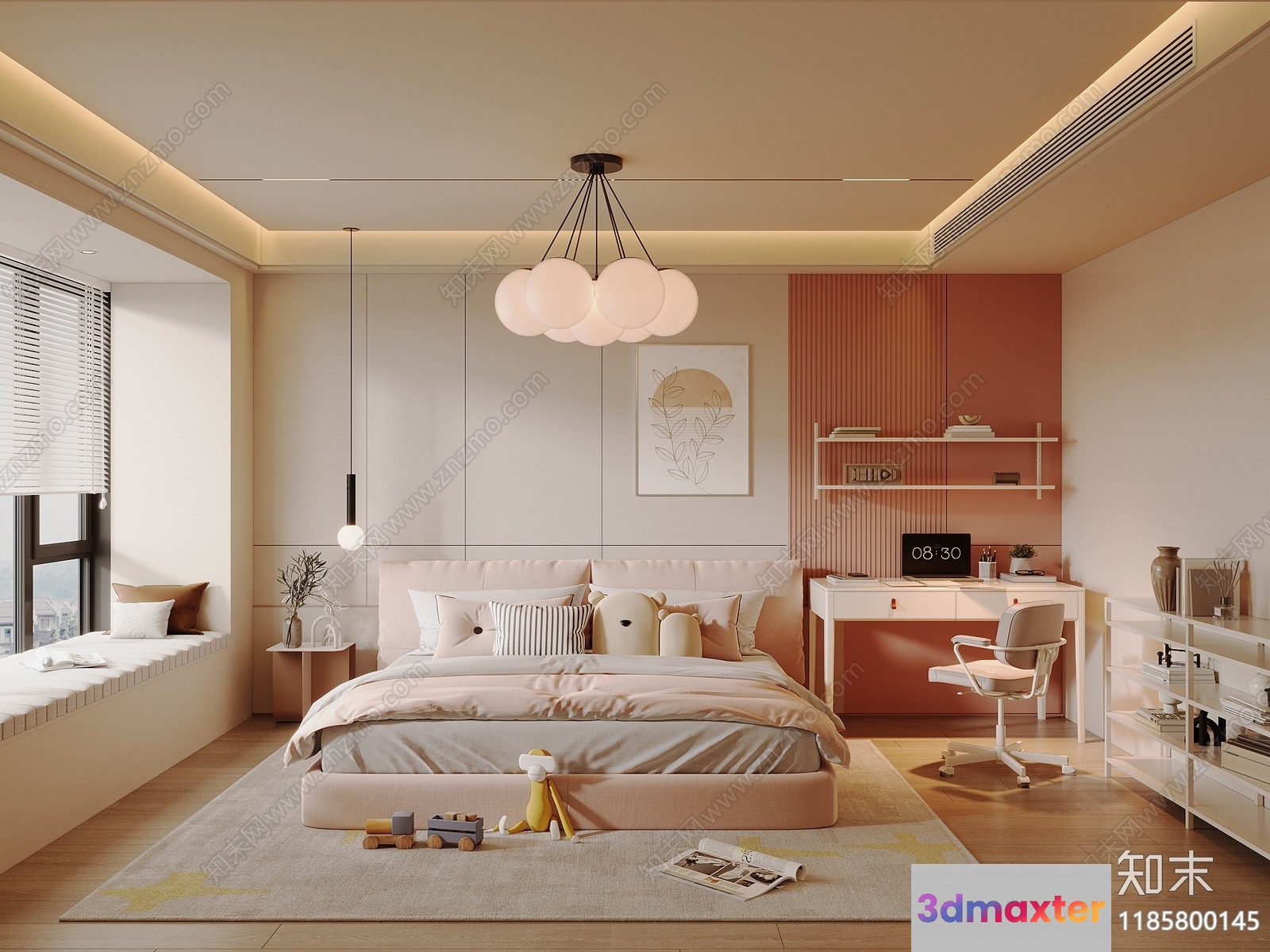 Cozy Bedroom 3D Model - 11554 - VRAY Render