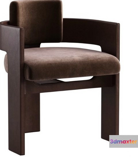 Modern Brown Chair 3D Model - 19612 - VRAY Render