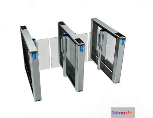 Modern Security Gate 3D Model - 20703 - VRAY Render