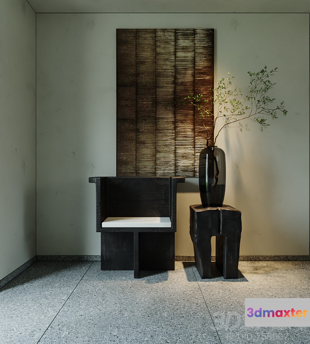 Modern Minimalist Furniture 3D Model - 232 - VRAY Render