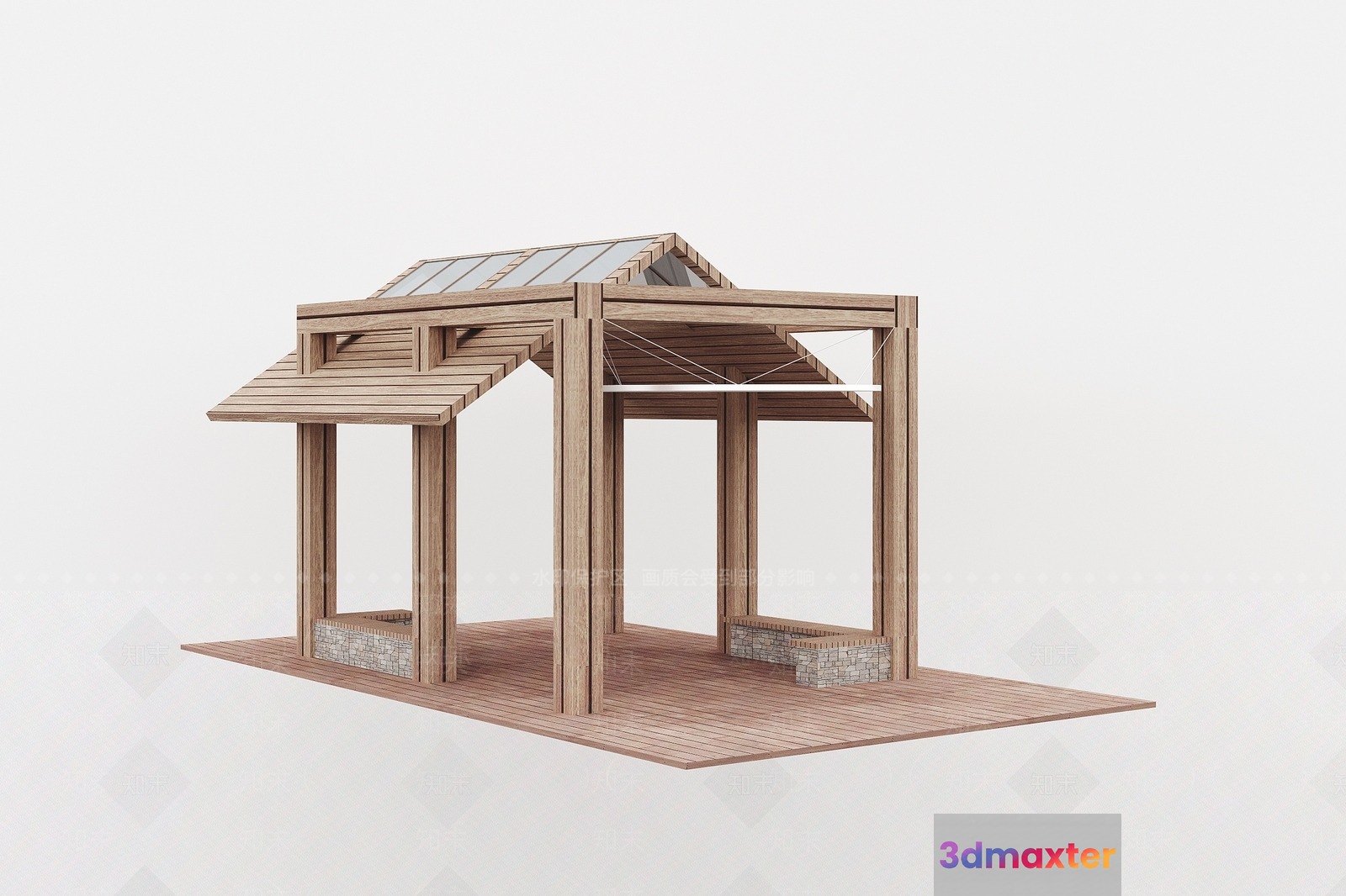 A Wooden Structure 3D Model - 17712 - VRAY Render