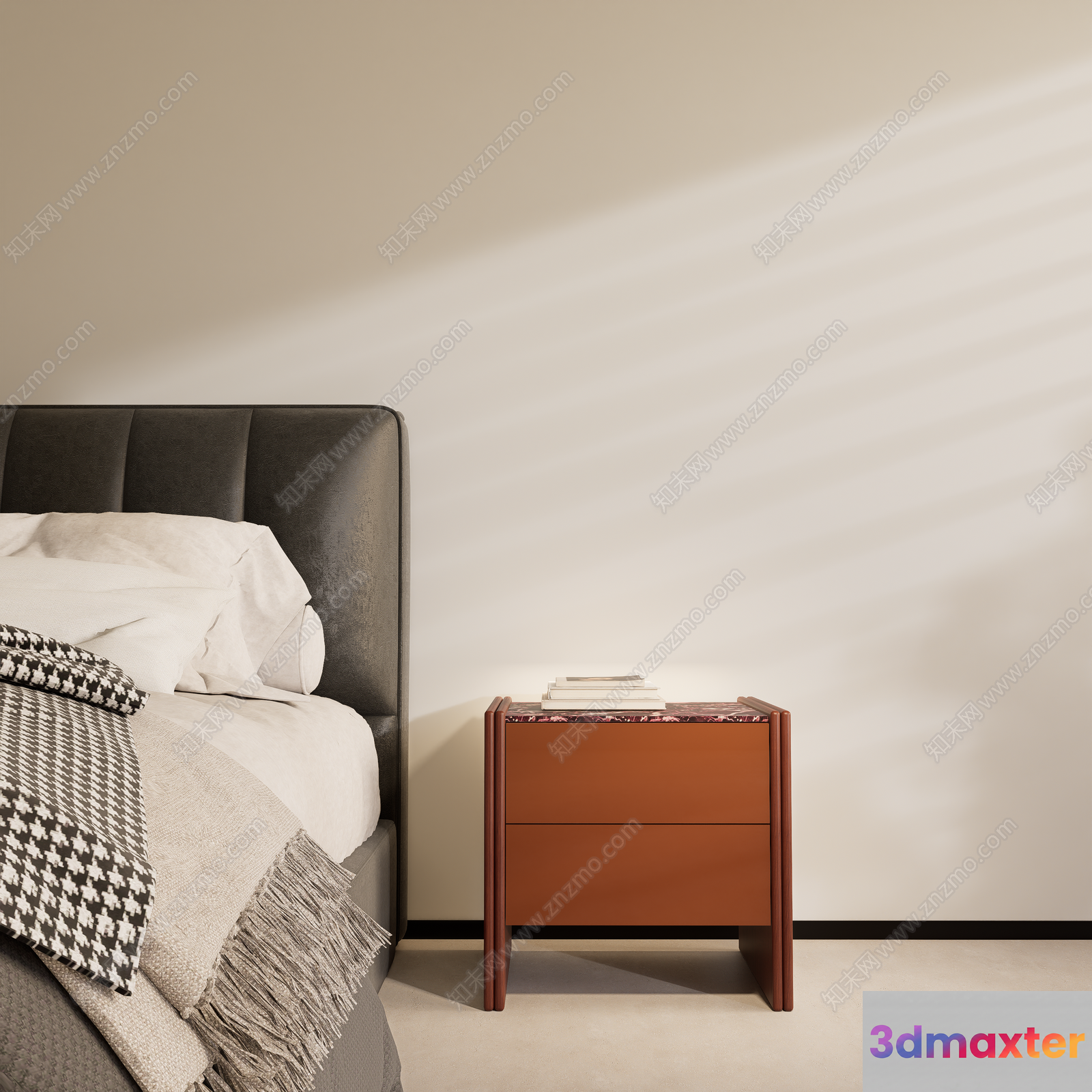 Cozy Bedroom 3D Model - 23460 - VRAY Render