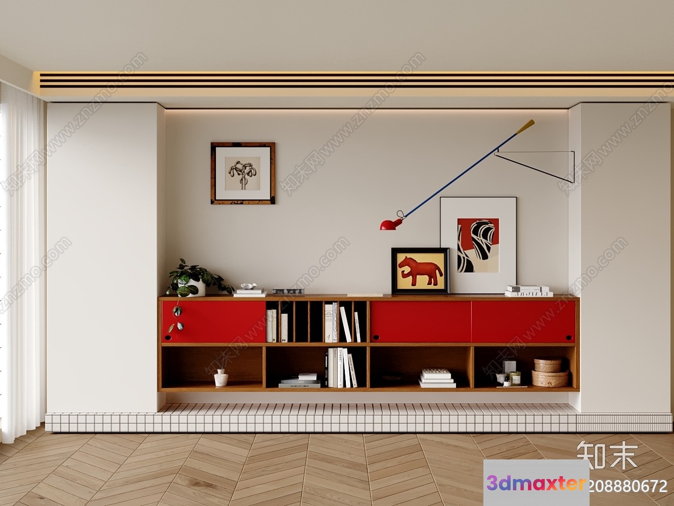 Modern Home Decor 3D Model - 3882 - VRAY Render