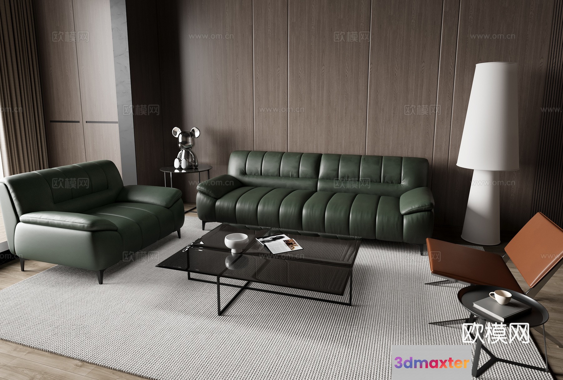 Modern Living Room 3D Model - 17027 - CORONA Render