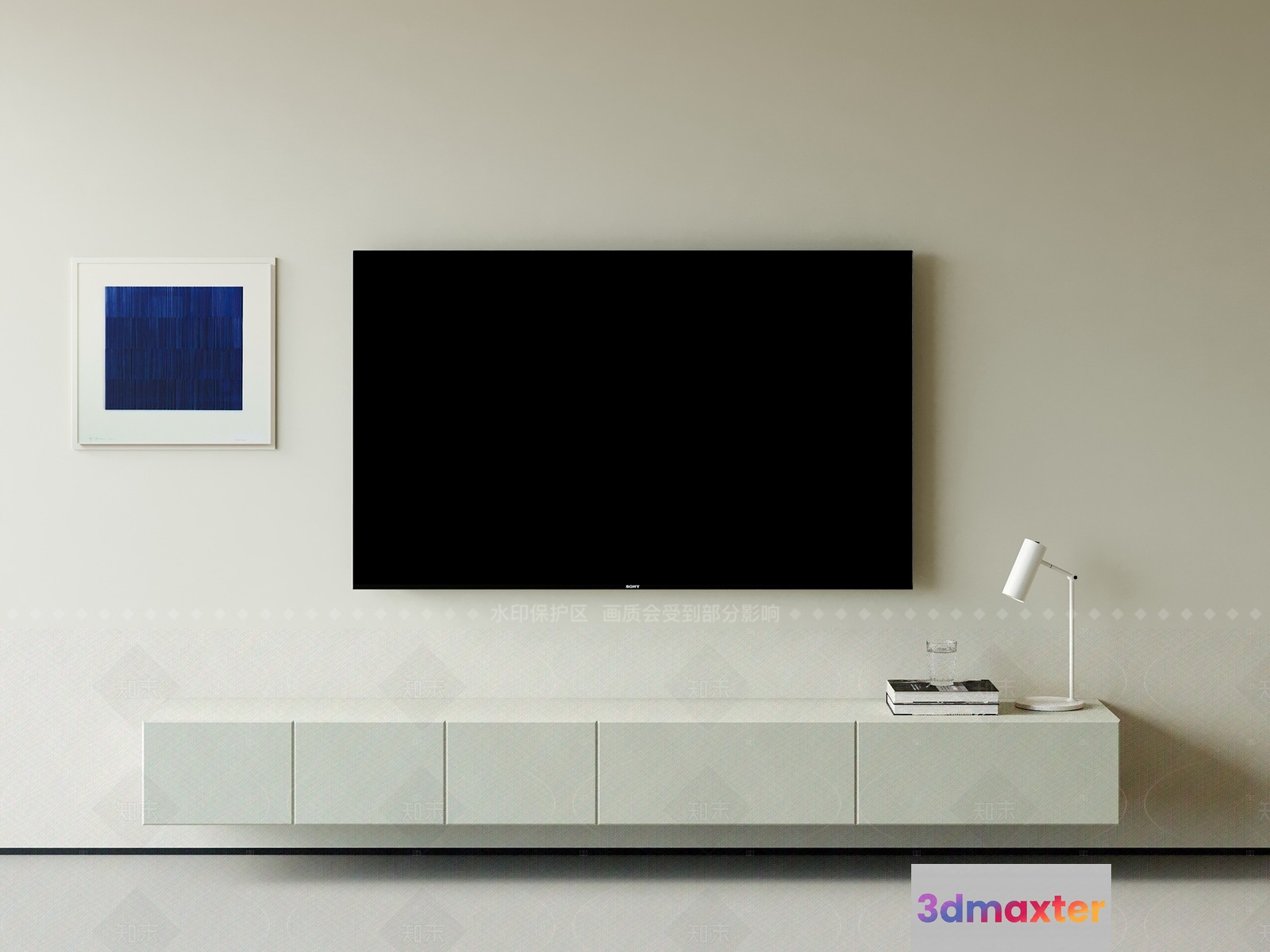 Modern Minimalist Decor 3D Model - 7154 - VRAY Render