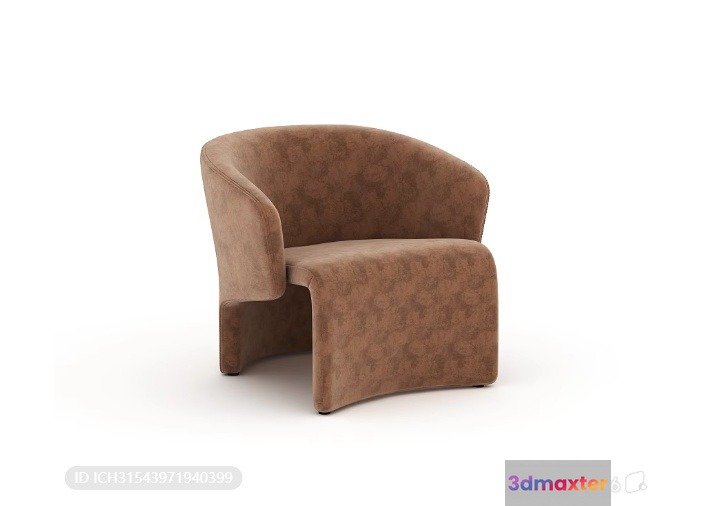 A Brown Chair 3D Model - 17992 - VRAY Render