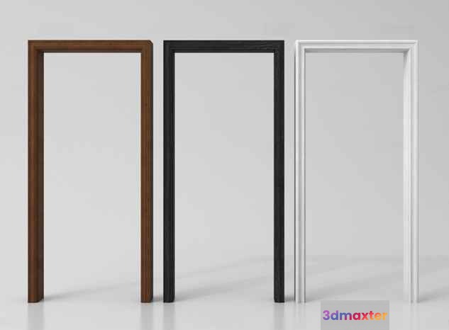 Modern Door Frames 3D Model - 12692 - VRAY Render