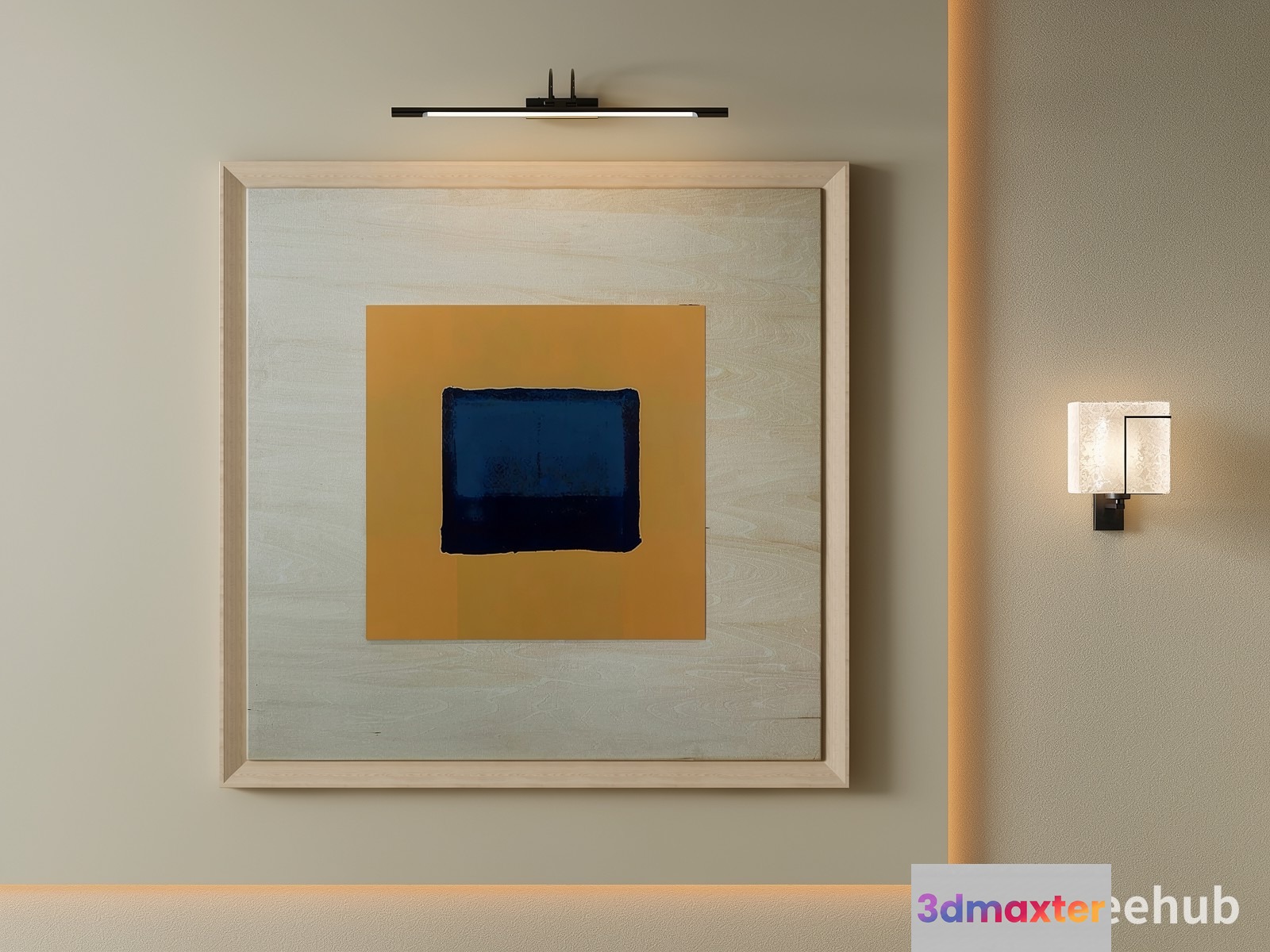 Modern Wall Art 3D Model - 19300 - VRAY Render