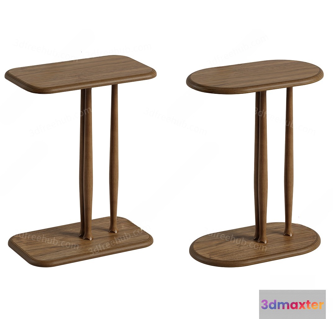 Wooden Side Tables 3D Model - 19591 - VRAY Render