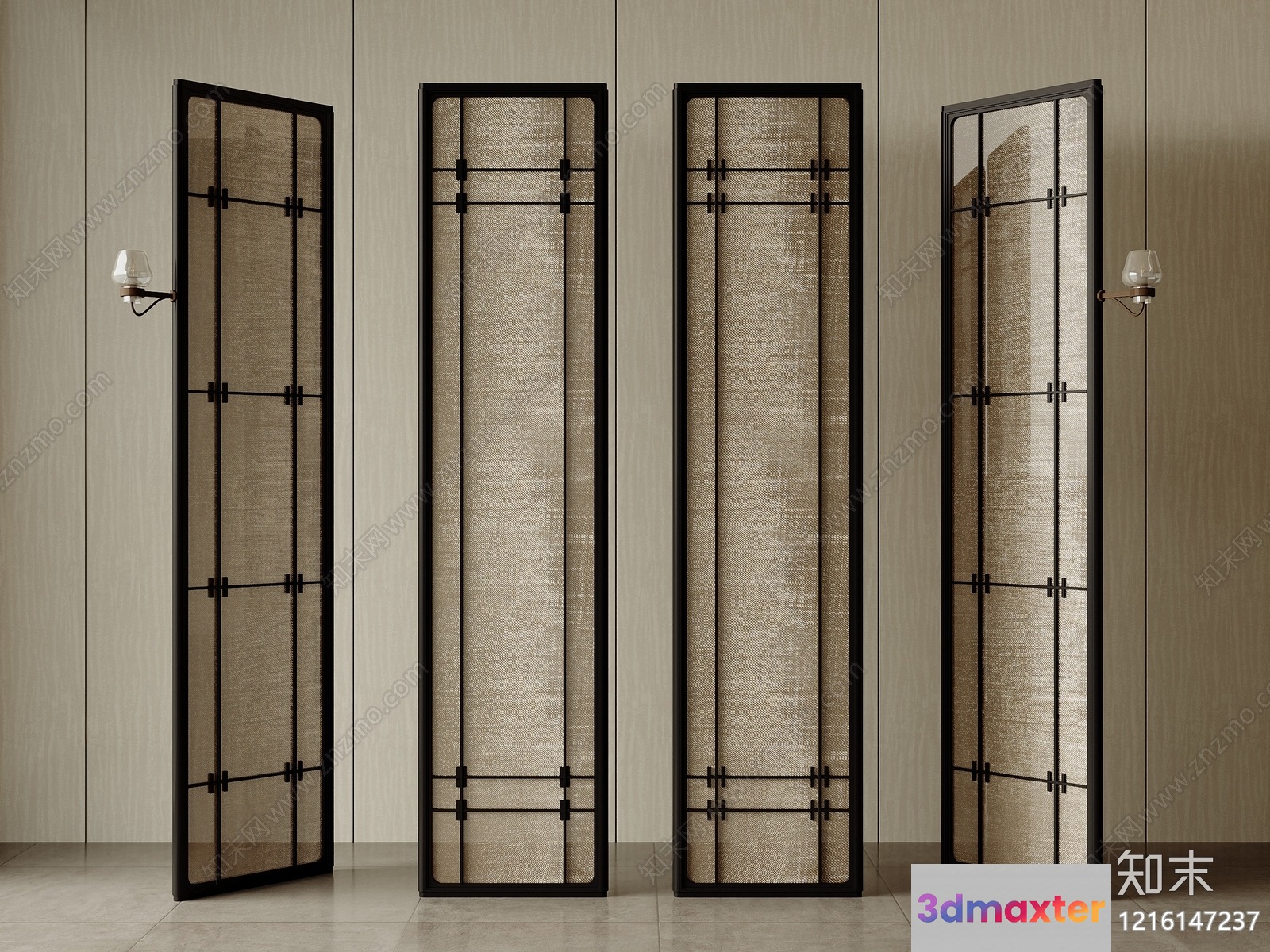 Modern Room Divider 3D Model - 11966 - VRAY Render