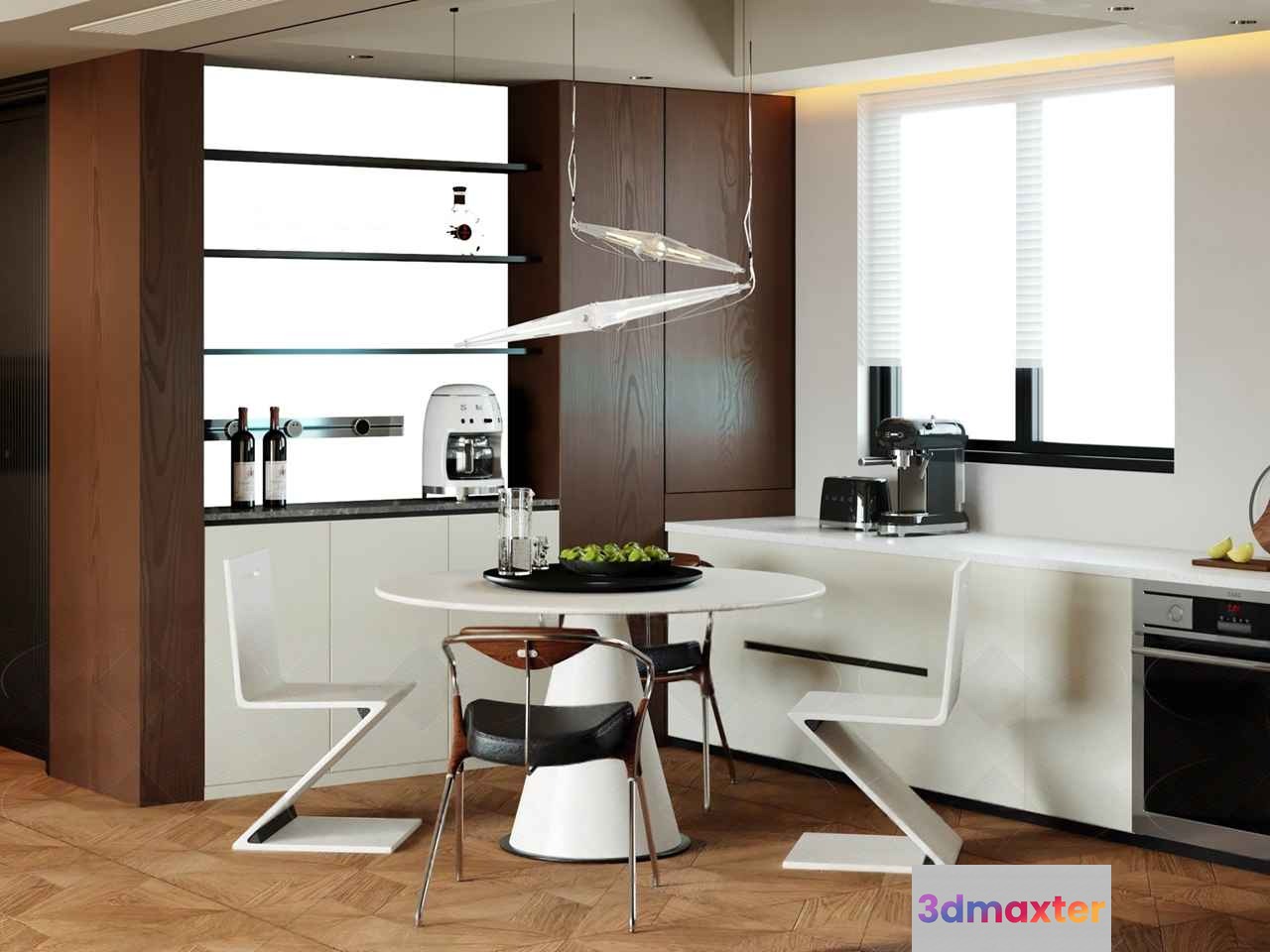 Modern Kitchen 3D Model - 19722 - CORONA Render