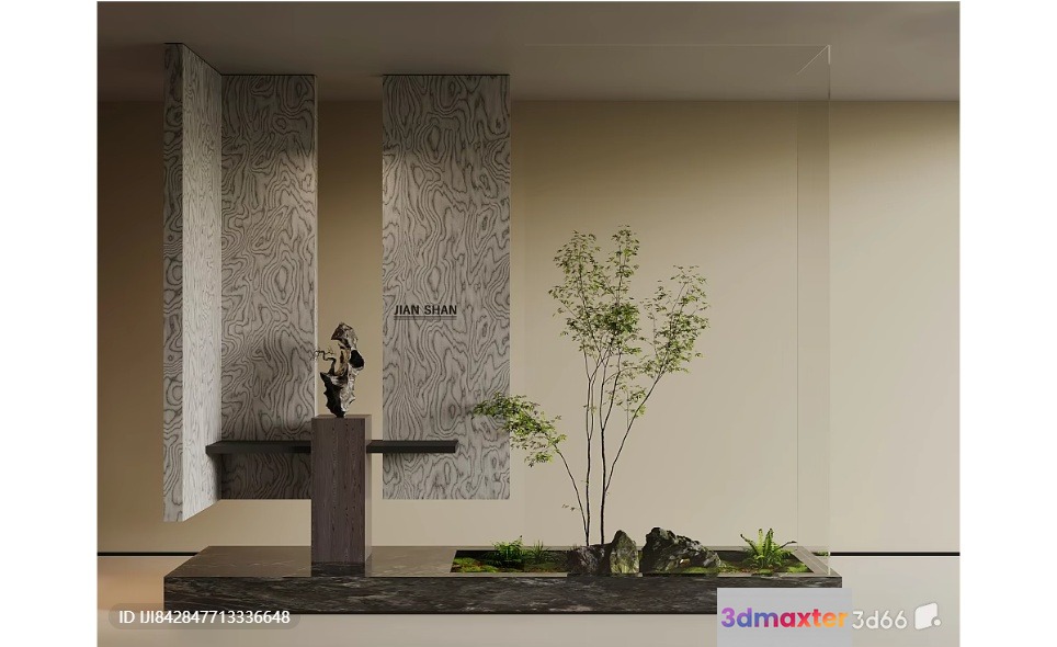 Traditional Japanese Garden 3D Model - 11459 - VRAY Render