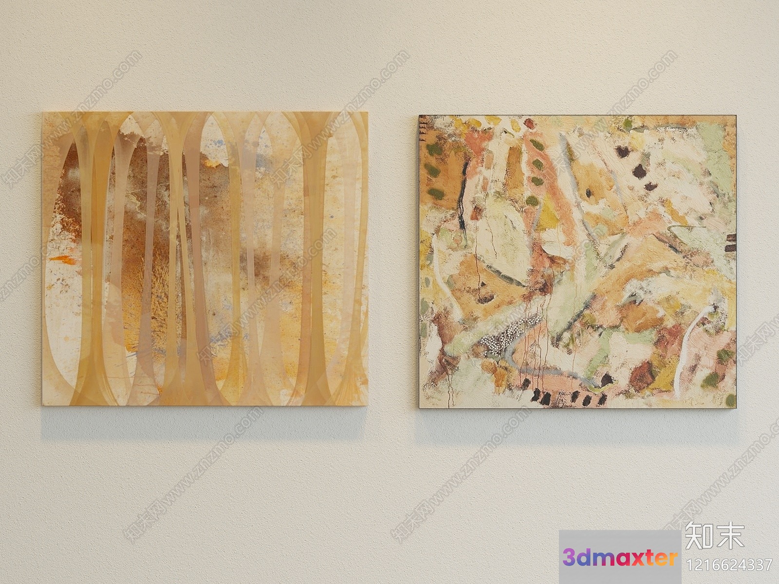 Abstract Art Piece 3D Model - 15873 - VRAY Render