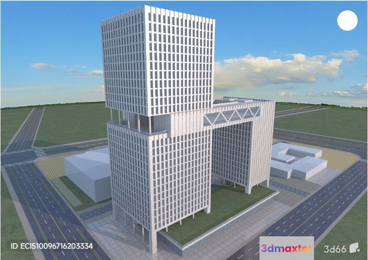 3D Building Model 3D Model - 1759 - VRAY Render